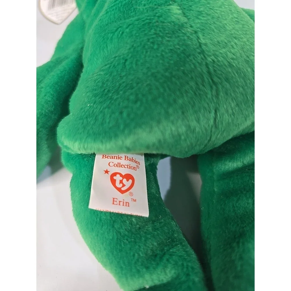TY Beanie Baby Erin the Bear 1997 Retired Plush Toy Tush Tag Vintage Errors
